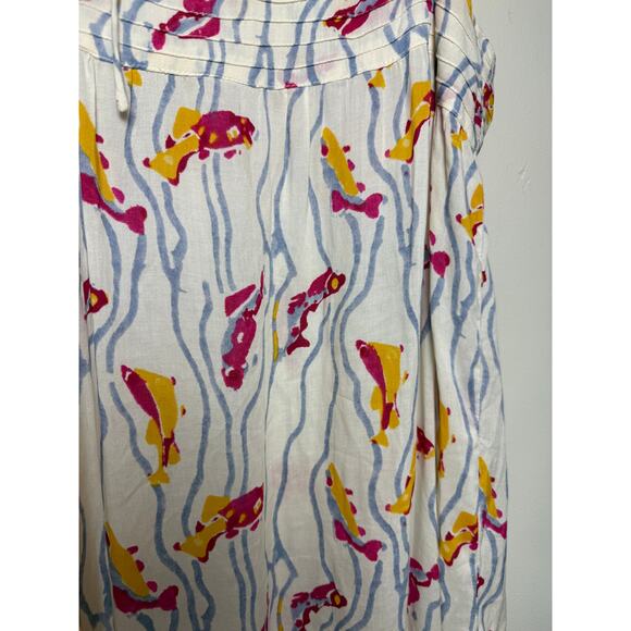 Natalie Martin Melanie Dress in Pisces Light Blue Fuchsia Sz. S - Picture 4 of 8